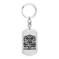 Anything You Can't Handle Keychain Stainless Steel or 18k Gold Dog Tag Keyring-Express Your Love Gifts