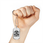 Anything You Can't Handle Necklace Stainless Steel or 18k Gold Dog Tag 24" Chain-Express Your Love Gifts