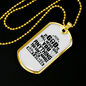 Anything You Can't Handle Necklace Stainless Steel or 18k Gold Dog Tag 24" Chain-Express Your Love Gifts