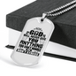 Anything You Can't Handle Necklace Stainless Steel or 18k Gold Dog Tag 24" Chain-Express Your Love Gifts