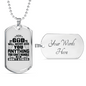 Anything You Can't Handle Necklace Stainless Steel or 18k Gold Dog Tag 24" Chain-Express Your Love Gifts