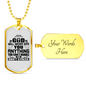 Anything You Can't Handle Necklace Stainless Steel or 18k Gold Dog Tag 24" Chain-Express Your Love Gifts