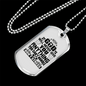 Anything You Can't Handle Necklace Stainless Steel or 18k Gold Dog Tag 24" Chain-Express Your Love Gifts