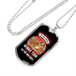 Appreciative Dog Bulldog Necklace Stainless Steel or 18k Gold Dog Tag 24" Chain-Express Your Love Gifts