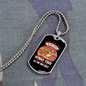 Appreciative Dog Bulldog Necklace Stainless Steel or 18k Gold Dog Tag 24" Chain-Express Your Love Gifts