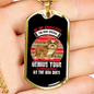 Appreciative Dog Bulldog Necklace Stainless Steel or 18k Gold Dog Tag 24" Chain-Express Your Love Gifts