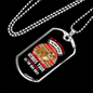 Appreciative Dog Bulldog Necklace Stainless Steel or 18k Gold Dog Tag 24" Chain-Express Your Love Gifts