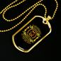 Appreciative Dog Necklace Stainless Steel or 18k Gold Dog Tag 24" Chain-Express Your Love Gifts