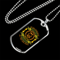 Appreciative Dog Necklace Stainless Steel or 18k Gold Dog Tag 24" Chain-Express Your Love Gifts