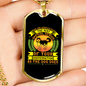 Appreciative Dog Neon Green Necklace Stainless Steel or 18k Gold Dog Tag 24" Chain-Express Your Love Gifts