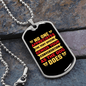 Appreciative Dog Plain Necklace Stainless Steel or 18k Gold Dog Tag 24" Chain-Express Your Love Gifts