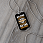 Appreciative Dog White Necklace Stainless Steel or 18k Gold Dog Tag 24" Chain-Express Your Love Gifts