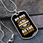 Appreciative Dog White Necklace Stainless Steel or 18k Gold Dog Tag 24" Chain-Express Your Love Gifts