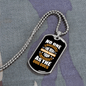 Appreciative Dog White Necklace Stainless Steel or 18k Gold Dog Tag 24" Chain-Express Your Love Gifts