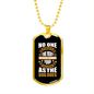 Appreciative Dog White Necklace Stainless Steel or 18k Gold Dog Tag 24" Chain-Express Your Love Gifts