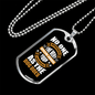 Appreciative Dog White Necklace Stainless Steel or 18k Gold Dog Tag 24" Chain-Express Your Love Gifts