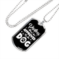 Approved by Dog Necklace Stainless Steel or 18k Gold Dog Tag 24" Chain-Express Your Love Gifts