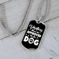Approved by Dog Necklace Stainless Steel or 18k Gold Dog Tag 24" Chain-Express Your Love Gifts