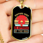 Approved by Dogs Necklace Stainless Steel or 18k Gold Dog Tag 24" Chain-Express Your Love Gifts
