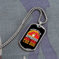 Approved By The Dog Necklace Stainless Steel or 18k Gold Dog Tag 24" Chain-Express Your Love Gifts