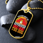 Approved By The Dog Necklace Stainless Steel or 18k Gold Dog Tag 24" Chain-Express Your Love Gifts