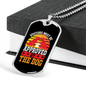 Approved By The Dog Necklace Stainless Steel or 18k Gold Dog Tag 24" Chain-Express Your Love Gifts