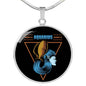 Aquarius Astrological Zodiac Sign Necklace Stainless Steel or 18k Gold 18-22"-Express Your Love Gifts