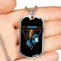 Aquarius Dog Tag Astrology Zodiac Sign Stainless Steel or 18k Gold 24" Chain-Express Your Love Gifts