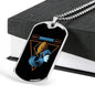 Aquarius Dog Tag Astrology Zodiac Sign Stainless Steel or 18k Gold 24" Chain-Express Your Love Gifts