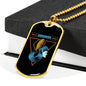 Aquarius Dog Tag Astrology Zodiac Sign Stainless Steel or 18k Gold 24" Chain-Express Your Love Gifts