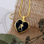 Aquarius Horoscope Zodiac Necklace Stainless Steel or 18k Gold Heart 18-22"-Express Your Love Gifts