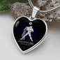 Aquarius Horoscope Zodiac Necklace Stainless Steel or 18k Gold Heart 18-22"-Express Your Love Gifts
