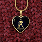 Aquarius Horoscope Zodiac Necklace Stainless Steel or 18k Gold Heart 18-22"-Express Your Love Gifts