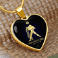 Aquarius Horoscope Zodiac Necklace Stainless Steel or 18k Gold Heart 18-22"-Express Your Love Gifts
