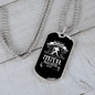 Aquarius Man Zodiac Necklace Stainless Steel or 18k Gold Dog Tag 24" Chain-Express Your Love Gifts