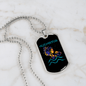 Aquarius Woman Zodiac Necklace Stainless Steel or 18k Gold Dog Tag 24" Chain-Express Your Love Gifts