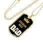 Arabian Mau Cat Dad Necklace Stainless Steel or 18k Gold Dog Tag 24" Chain-Express Your Love Gifts