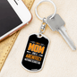 Architect Mom Keychain Stainless Steel or 18k Gold Dog Tag Keyring-Express Your Love Gifts