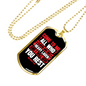 Are Heavy Laden Rest Matthew 11:28 Necklace Stainless Steel or 18k Gold Dog Tag 24" Chain-Express Your Love Gifts
