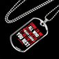 Are Heavy Laden Rest Matthew 11:28 Necklace Stainless Steel or 18k Gold Dog Tag 24" Chain-Express Your Love Gifts