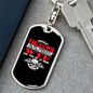 Are You Up To Swivel Trucker Keychain Dog Tag Stainless Steel or 18k Gold-Express Your Love Gifts
