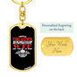 Are You Up To Swivel Trucker Keychain Dog Tag Stainless Steel or 18k Gold-Express Your Love Gifts