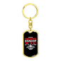 Are You Up To Swivel Trucker Keychain Dog Tag Stainless Steel or 18k Gold-Express Your Love Gifts