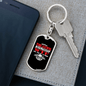 Are You Up To Swivel Trucker Keychain Dog Tag Stainless Steel or 18k Gold-Express Your Love Gifts