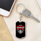 Are You Up To Swivel Trucker Keychain Dog Tag Stainless Steel or 18k Gold-Express Your Love Gifts