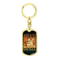 Area 51 Running Dog Tag Pendant Keychain Stainless Steel or 18k Gold-Express Your Love Gifts