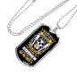 Arguing With A Plumber Necklace Stainless Steel or 18k Gold Dog Tag 24" Chain-Express Your Love Gifts
