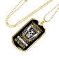 Arguing With A Plumber Necklace Stainless Steel or 18k Gold Dog Tag 24" Chain-Express Your Love Gifts
