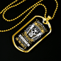 Arguing With A Plumber Necklace Stainless Steel or 18k Gold Dog Tag 24" Chain-Express Your Love Gifts