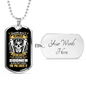 Arguing With A Plumber Necklace Stainless Steel or 18k Gold Dog Tag 24" Chain-Express Your Love Gifts